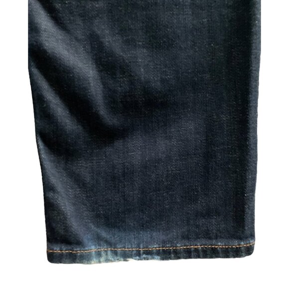 AMERICAN EAGLE Womens' Dark Wash Tomgirl Stretch Jeans Sz 14 Short - Picture 10 of 10